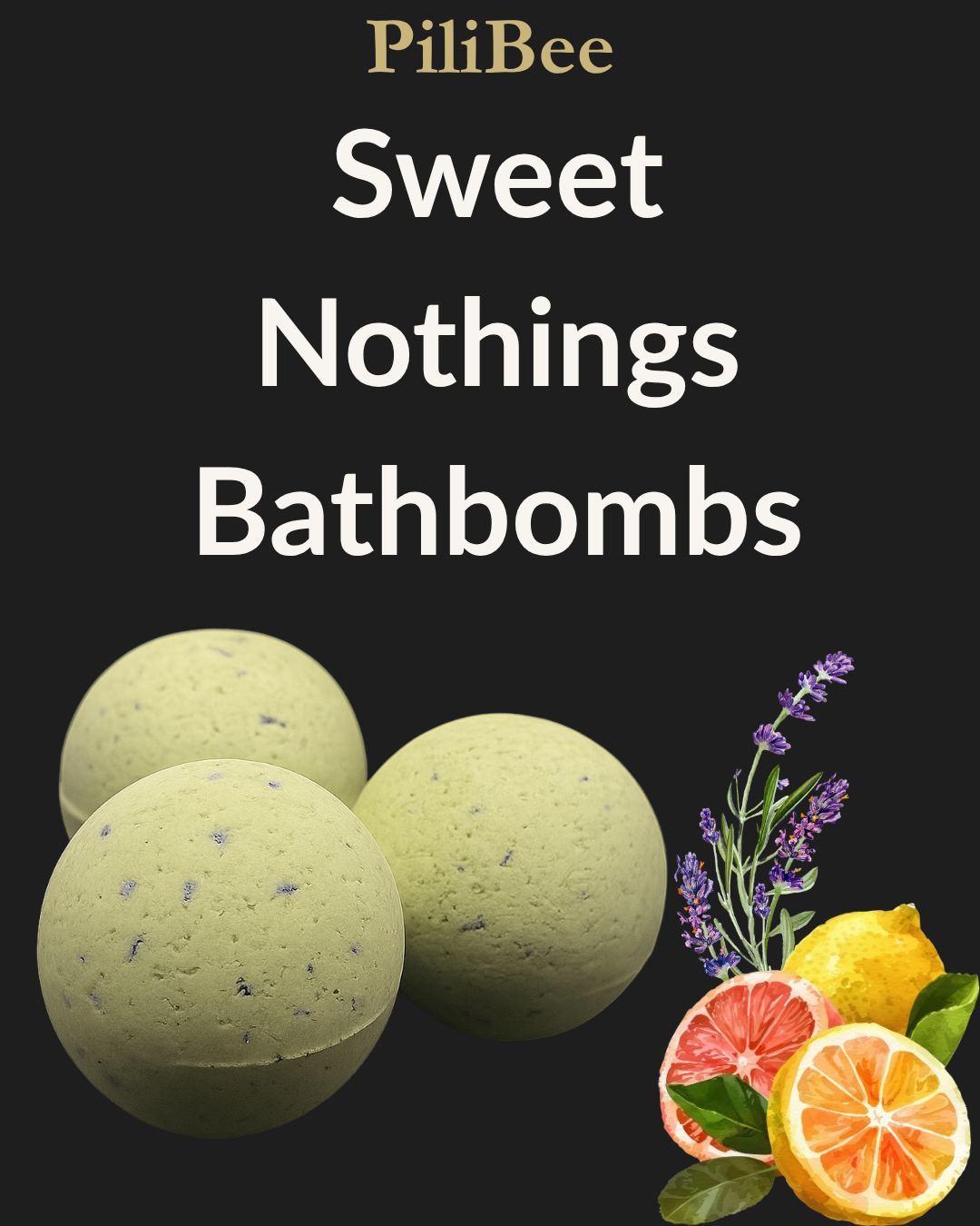 Bath Bomb - Sweet Nothings - PiliBee