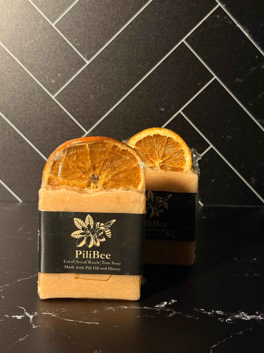 Hot Process Bar Soap -  Orange Pomander