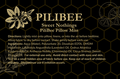 PiliBee Pillow Mist – Calming Blend - Sweet Nothings - PiliBee