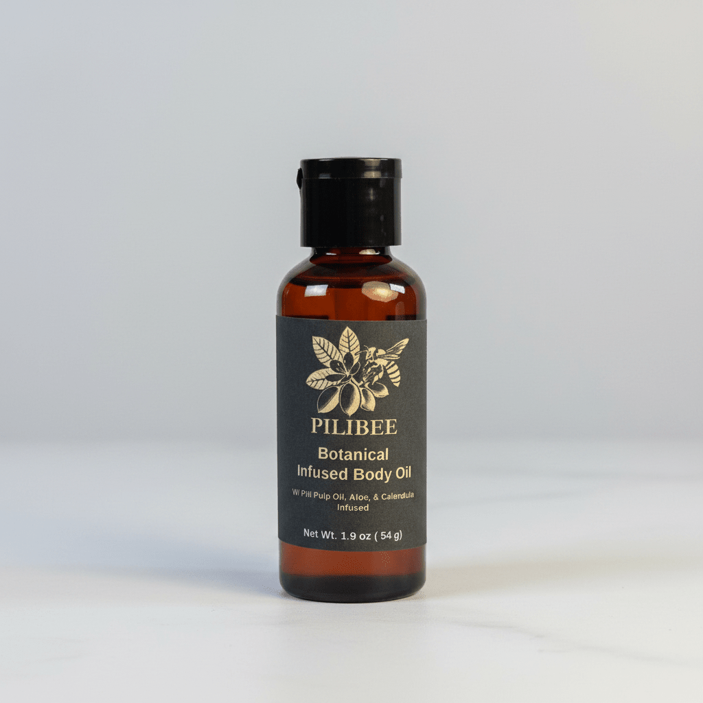 Botanical Body Oil with Pili, Jojoba &amp; Calendula - PiliBee