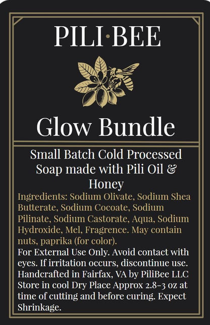 Glow Bundle –  Soap and Exfoliator | Palm-Free, Small Batch