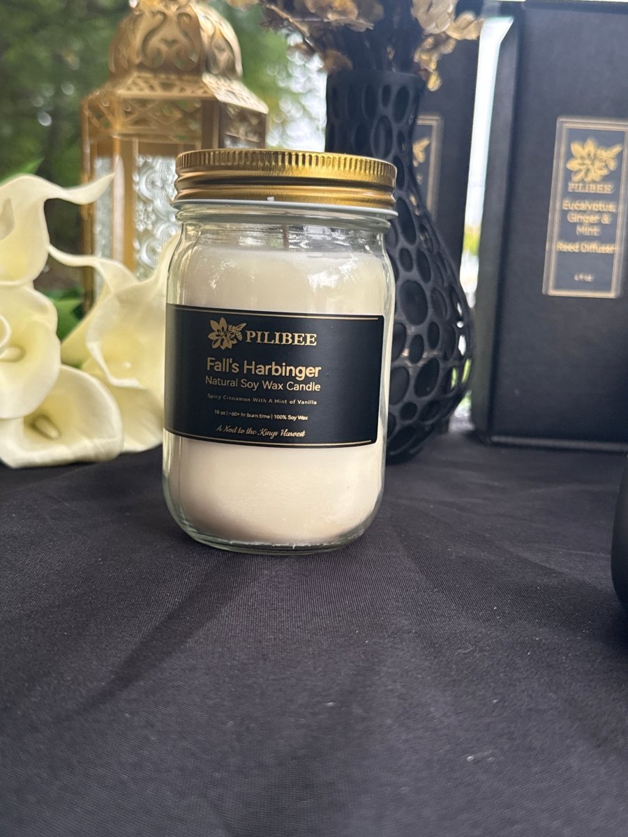 Candle | Rustic Mason Jars + Free Charm - PiliBee