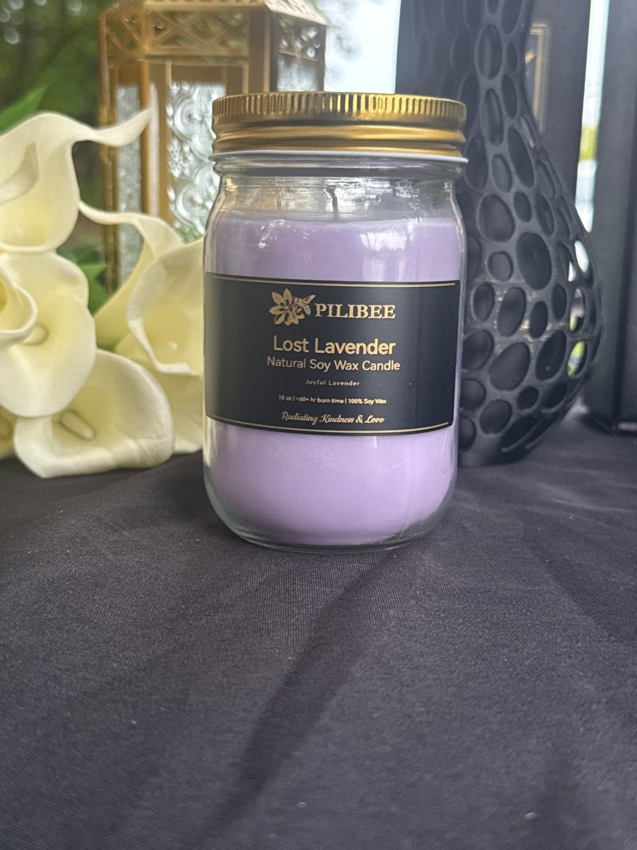 Candle | Rustic Mason Jars + Free Charm - PiliBee