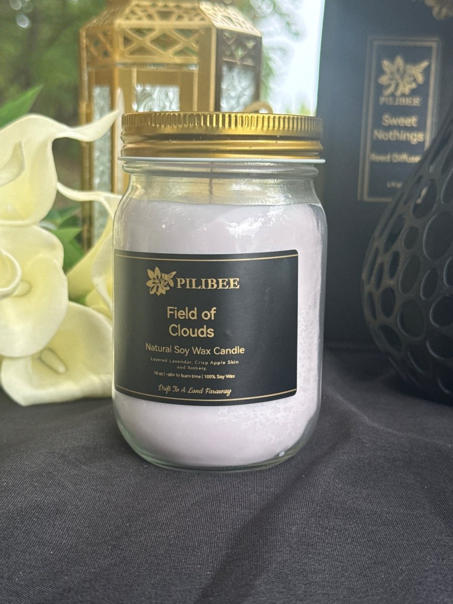 Candle | Rustic Mason Jars + Free Charm - PiliBee