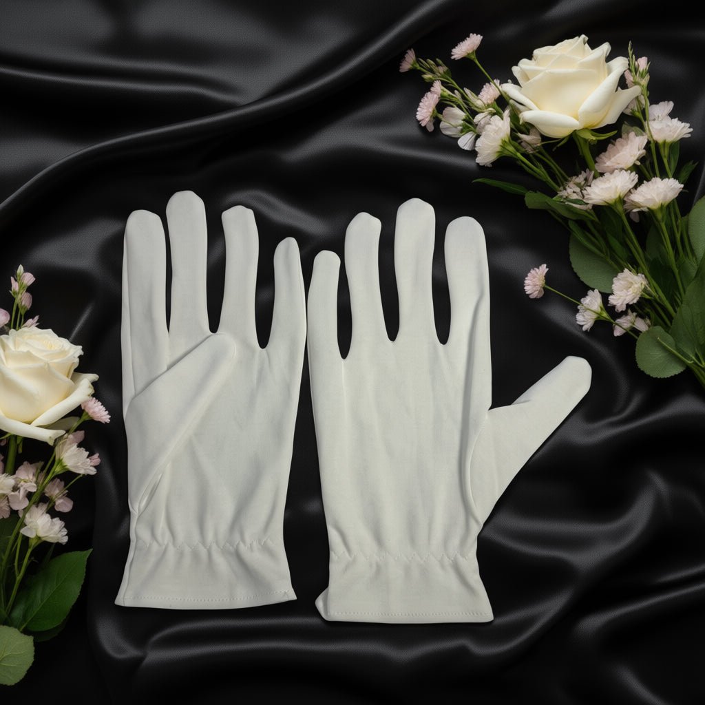 Cotton Gloves for Dry Hands – 100% Organic Cotton, Reusable (1 Pair) - PiliBee
