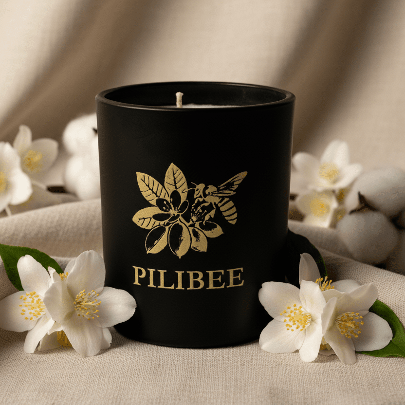 Jasmine Cotton Blossom Candle - PiliBee