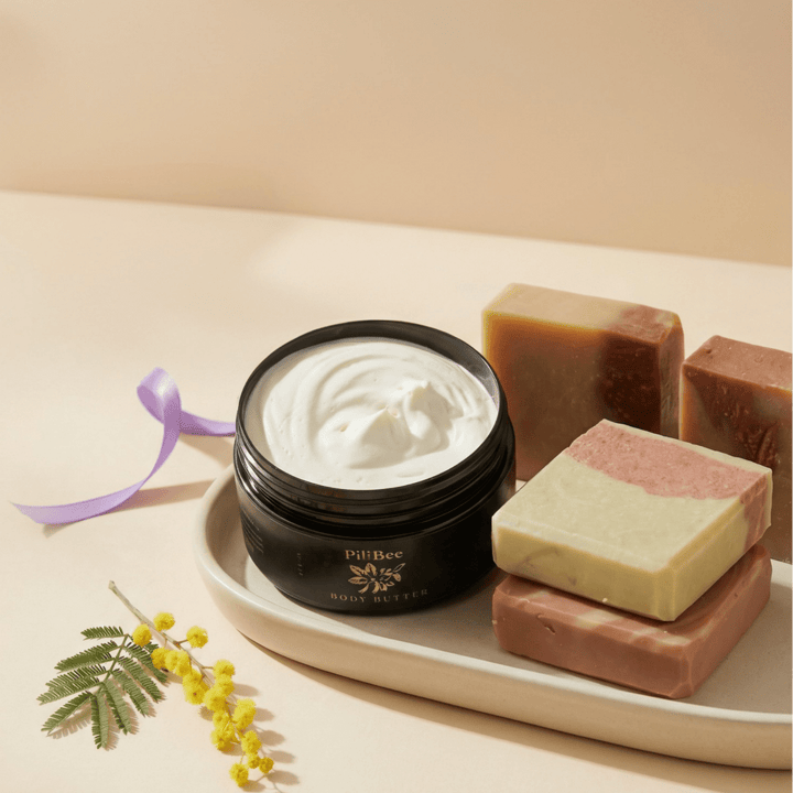 Jasmine Honeysuckle Cotton Pili Pulp Oil Bar Soap - PiliBee