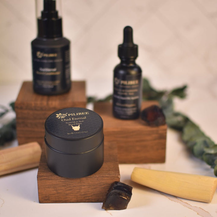 Oud Eternal Beard Balm | Light Hold, Soft Shape, Natural Finish - PiliBee