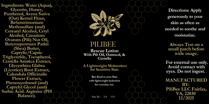 Rescue Lotion 3.5 oz - PiliBee