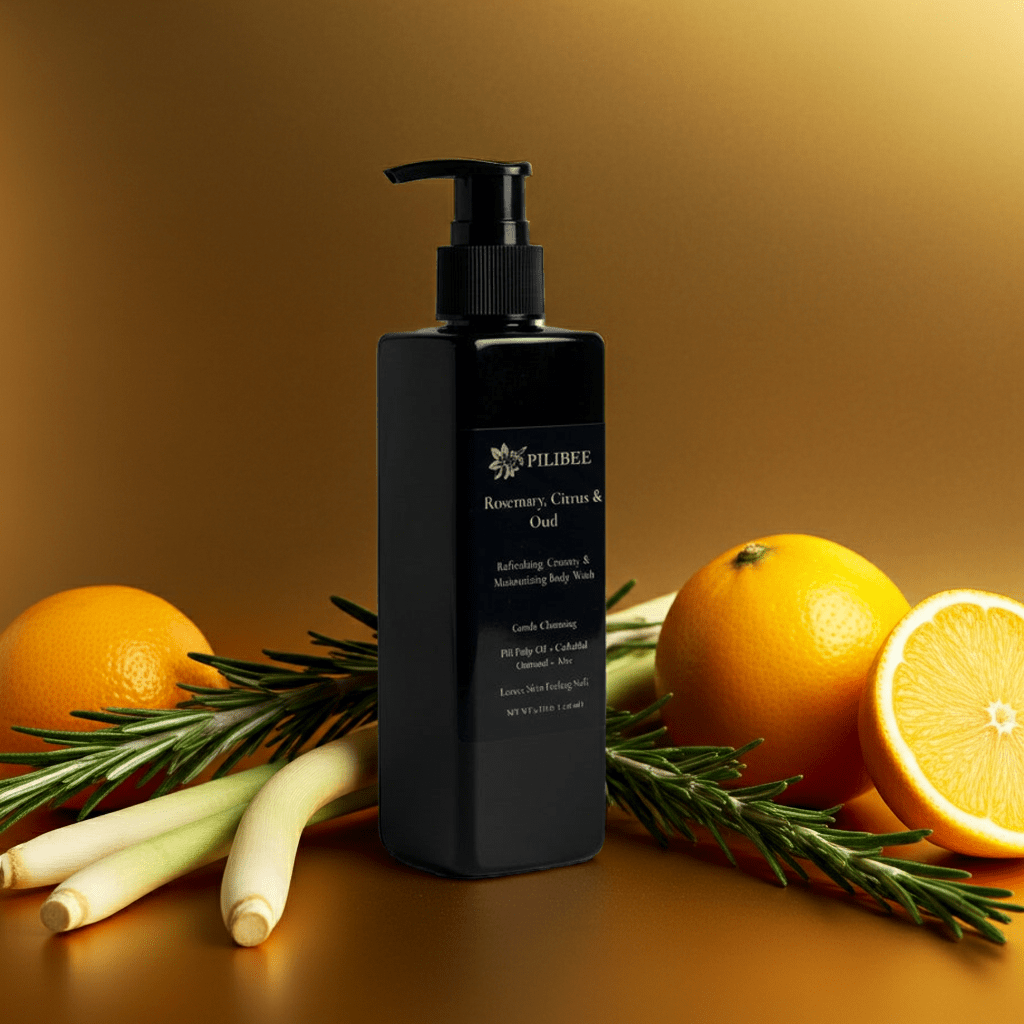 Rosemary Citrus Oud Liquid Body Wash - PiliBee
