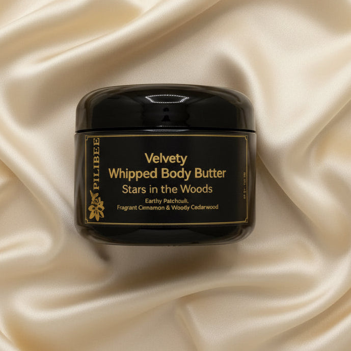 Stars In The Woods Velvety Whipped Body Butter | Patchouli, Cinnamon Cedarwood - PiliBee