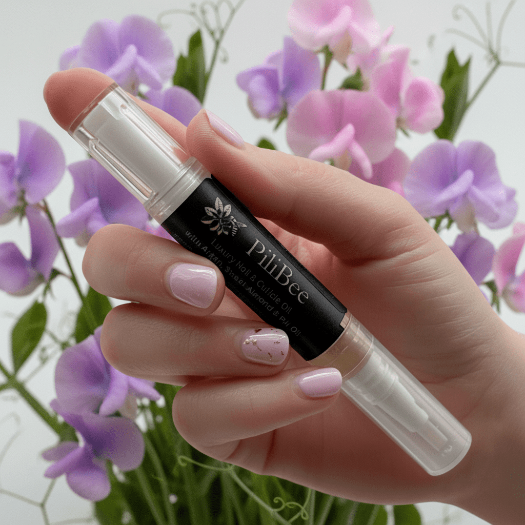 Sweet Pea Nail and Cuticle Oil, Hydrating & Fast - Absorbing - PiliBee